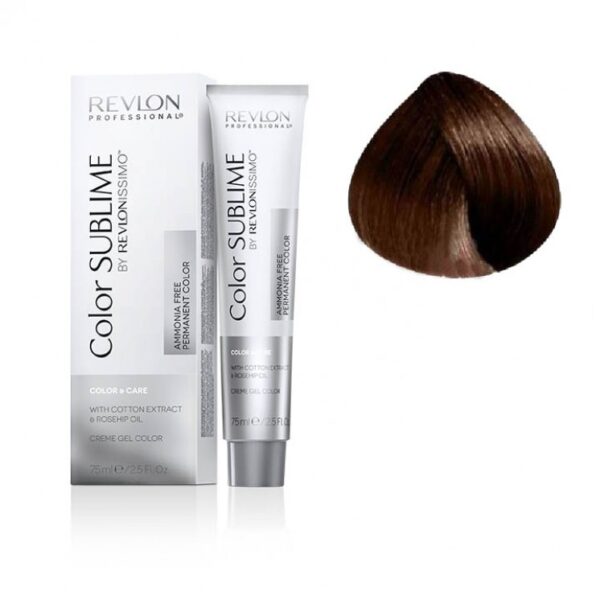 TINTE SIN AMONIACO COLOR SUBLIME REVLON 5.41 CASTAÑO CLARO MARRÓN PROFUNDO