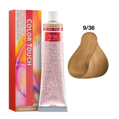 COLOR TOUCH 9-36 RUBIO MUY CLARO DORADO VIOLETA WELLA