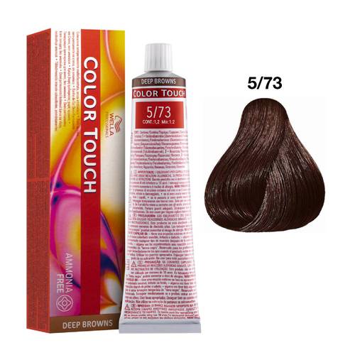 COLOR TOUCH 5-73 CASTAÑO CLARO MARRON DORADO WELLA