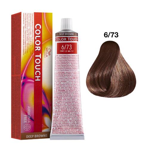 COLOR TOUCH 6-73 RUBIO OSCURO MARRON DORADO WELLA