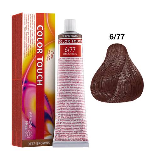 COLOR TOUCH 6-77 RUBIO OSCURO MARRON INTENSO WELLA