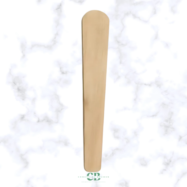 ESPATULA CERA MADERA RECTA N1 - 13 cms.