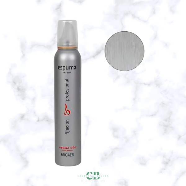 ESPUMA BROAER COLOR CENIZA 200ml