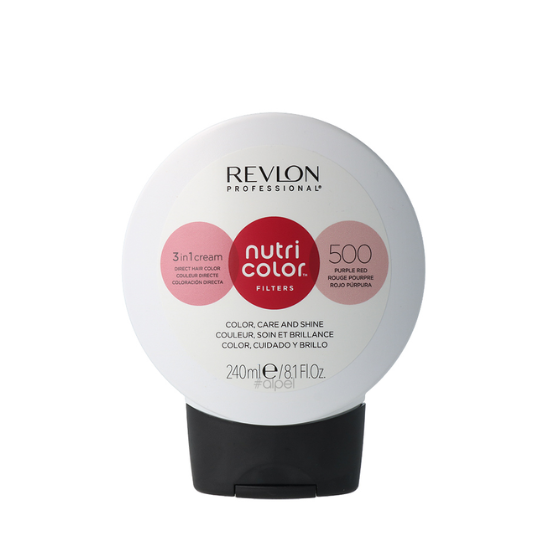 REVLON NUTRI COLOR MASK CREME FILTERS 500 ROJO PURPURA 240ML