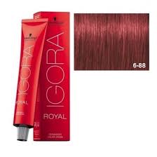TINTE IGORA ROYAL 6-88 RUBIO OSCURO ROJIZO INTENSO  Schwarzkopf