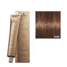 TINTE IGORA ROYAL ABSOLUT 6-60 RUBIO OSCURO MARRÓN NATURAL  Schwarzkopf