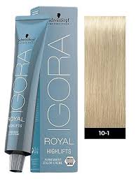 TINTE IGORA ROYAL HIGHLIFT 10-1 RUBIO PLATINO CENIZA 60 GR  Schwarzkopf