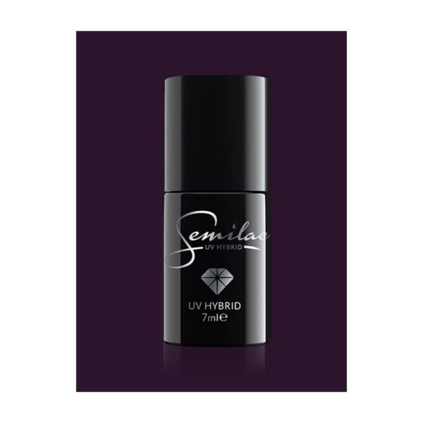 SEMILAC ESMALTE SEMIPERMANENTE 7ml 100 BLACK PURPLE