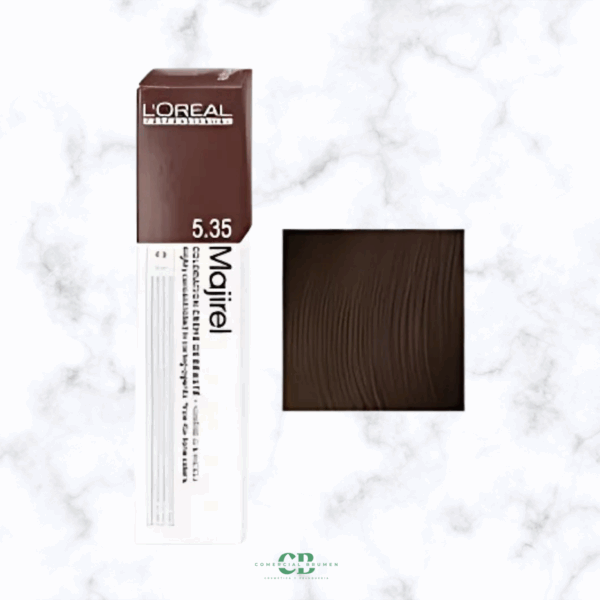 TINTE L´OREAL MAJIREL 5.35 CASTAÑO CLARO DORADO CAOBA 50GR