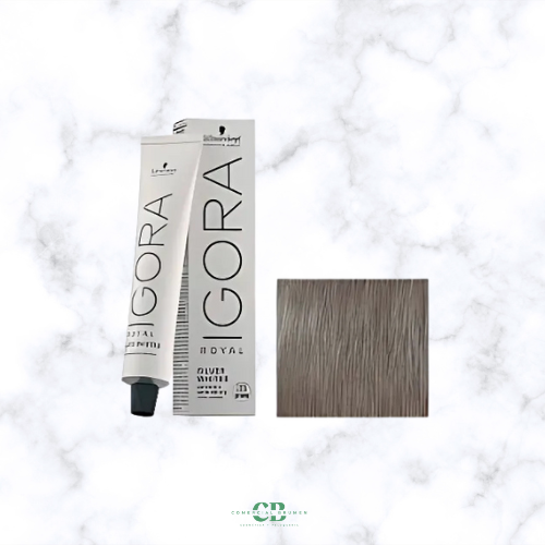 TINTE IGORA ROYAL SILVERWHITE GRIS PIZARRA-SLATE GREY 60GR Schwarzkopf