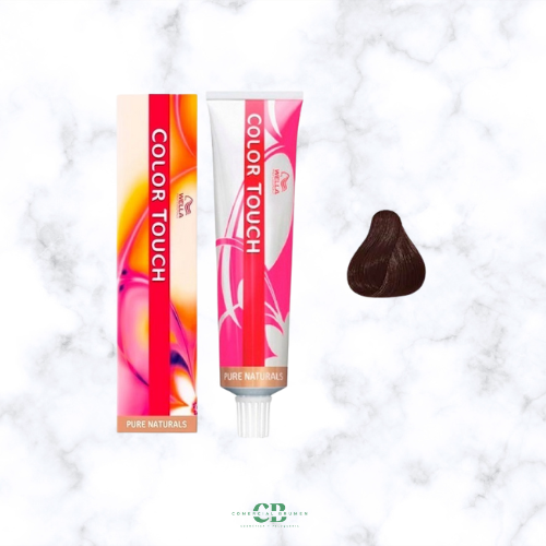 COLOR TOUCH 4-77 CASTAÑO MEDIO MARRON INTENSO WELLA-baño de color sin amoníaco