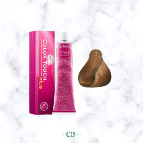 COLOR TOUCH PLUS 77-03 RUBIO MEDIO NATURAL DORADO WELLA-baño de color sin amoníaco