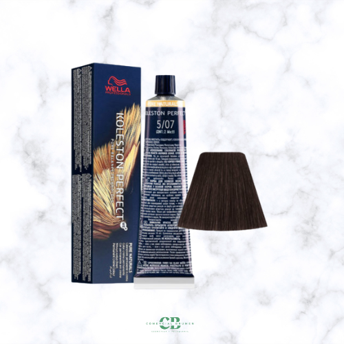 WELLA TINTE KOLESTON PERFECT ME + 5/07 CASTAÑO CLARO NATURAL MARRON 60 GR