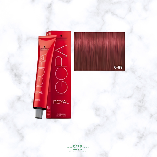 TINTE IGORA ROYAL 6-88 RUBIO OSCURO ROJIZO INTENSO  Schwarzkopf
