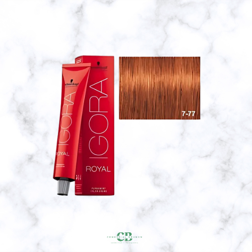 TINTE IGORA ROYAL 7-77 RUBIO MEDIO COBRIZO INTENSO Schwarzkopf
