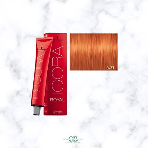 TINTE IGORA ROYAL 8-77 RUBIO CLARO COBRIZO INTENSO  Schwarzkopf