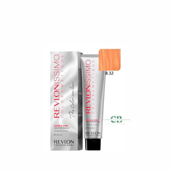 TINTE REVLONISSIMO 8-32 RUBIO CLARO DORADO NACARADO 60ML