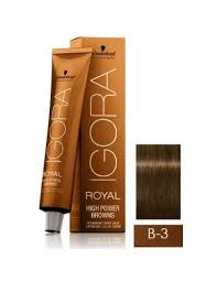 TINTE IGORA ROYAL B-3 MARRÓN MATE Schwarzkopf