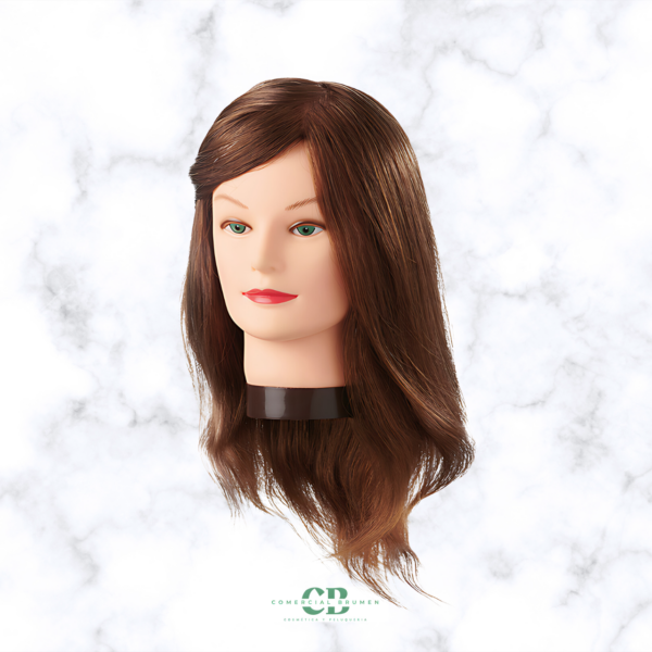CABEZA MANIQUÍ AMBER PELO NATURAL 35-40CM
