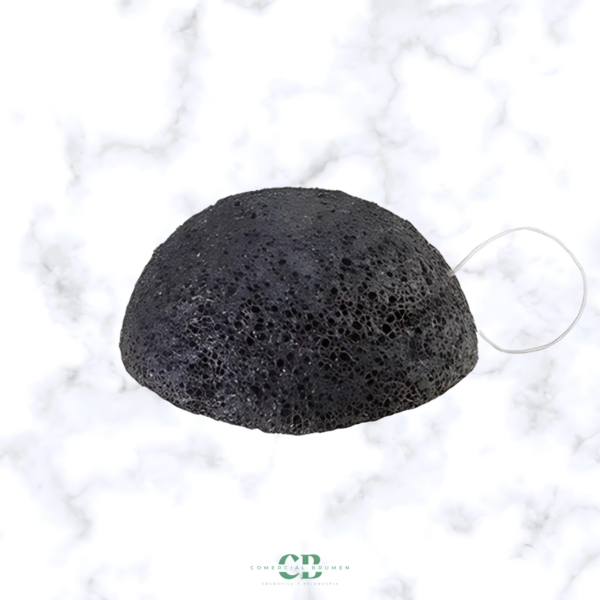 ESPONJA KONJAC CARBON NATURAL