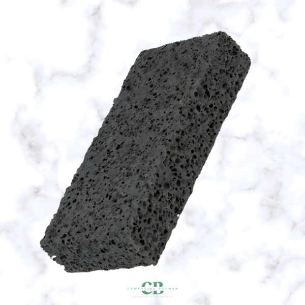 PIEDRA PÓMEZ NEGRA 100 X 80 X 20 MM