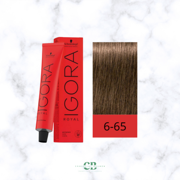 TINTE IGORA ROYAL 6-65 RUBIO OSCURO MARRON DORADO Schwarzkopf