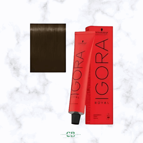 TINTE IGORA ROYAL 5-16 CASTAÑO CLARO CENIZA MARRON 60GR Schwarzkopf