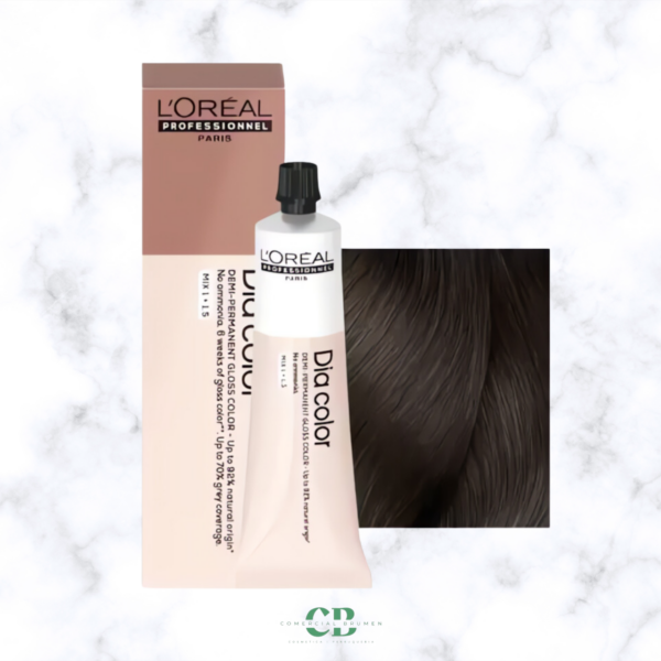COLORACIÓN SIN AMONIACO DIA COLOR GLOSS L´OREAL 5-castaño claro 60ml